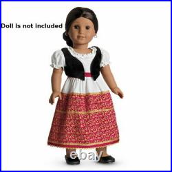 New American Girl Josefina's Dress & Vest Outfit Set For 18 Doll Nib Retired