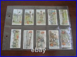 ORIGINAL SET OF FIFTY WILLS CIGARETTE CARDS SPORTS of ALL NATIONS set, c1901