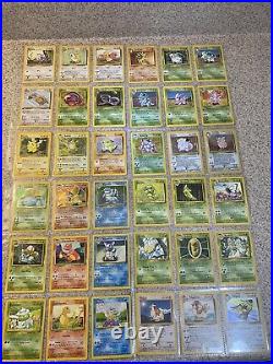 Original 151 Pokemon Cards Complete Set Base Jungle Fossil All 46 Holos EX/NM