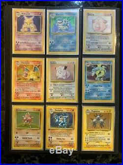 Original Base Set Complete All 102/102 Exc/Mint with Charizard Pokemon Card