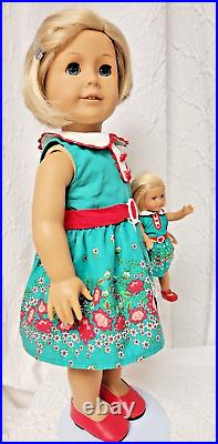 PLEASANT COMPANY AMERICAN GIRL KIT original meet outfit set with matching mini