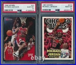 PSA 10 Hoops Michael Jordan Complete Set 1989-1998 + 1989-1993 All Star cards