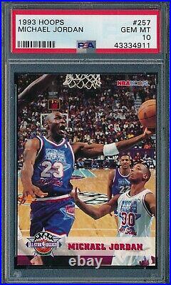 PSA 10 Hoops Michael Jordan Complete Set 1989-1998 + 1989-1993 All Star cards