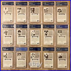 PSA 9 8 Complete 15 Card Set 1970 Rold Gold (Pre 1972 Kelloggs) HOF Rare MINT