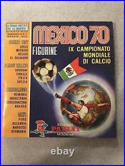 Panini World Cup Mexico 70 Complete Set Album & all 288 Sticker Pelé Rookie RC