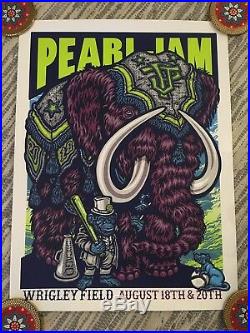 Pearl Jam Chicago Wrigley Field Poster Set (ALL 5) August 18th 20th 2018