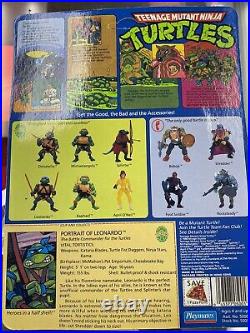 Playmates TMNT 1988 Set Of 4. All 4 Turtles 3/4 Unpunched Great Condition