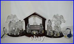 Princess House 14 Pc Lead Crystal Nativity Set All Pieces Are In Original Boxes