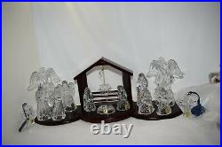 Princess House 14 Pc Lead Crystal Nativity Set All Pieces Are In Original Boxes