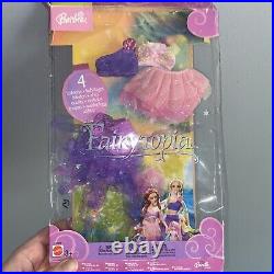 RARE 2003 Barbie Fairytopia Fairy Doll Dress Set Mattel Damaged Open Box