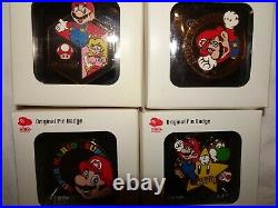 RARE Club Nintendo Original Pin Badge Limited Super Mario ALL 4 type Pins Set