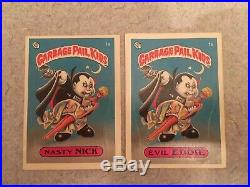 RARE! Garbage Pail Kids Original Series 1 Complete 88 Card Set With All Variations