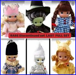 RARE Precious moments Wizard Of Oz Set Of ALL 6 Main Characters Discontinued