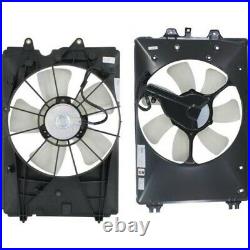 Radiator Cooling Fan with A/C Condenser Fan For 2009-2014 Honda Pilot Left & Right