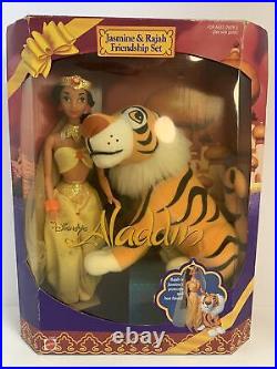 Rare! Disney Jasmine and Rajah Friendship Set Dolls 1993 Mattel #10587