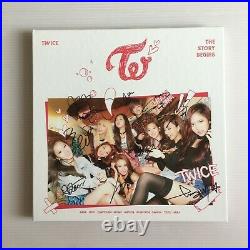 Rare Twice'the Story Begins' All Member Hand Signed Autographed Album +pc Set