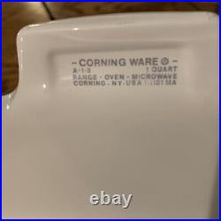 Rare Vintage Corning Ware SPICE OF LIFE set. All with original lids