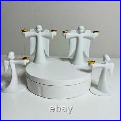 Rosenthal Angel Candle Holder Figurines Porcelain set of 4 Vintage Home Decor