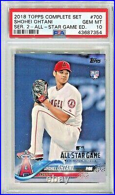 SHOHEI OHTANI 2018 Topps All Star Game stamp #700 RARE rookie PSA 10 low pop 142