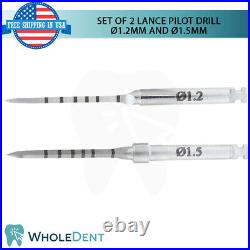 Set Of 2 Surgical Spade Lance Marking Pilot Drills Preparation Dental Implant