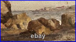 Set Of 3 19th Century Italian Impressionist Seascapes All Signed Illegibly