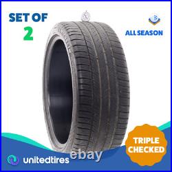 Set of (2) Used 255/40ZR21 Michelin Pilot Sport All Season 4 102Y 5.5/32