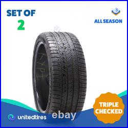 Set of (2) Used 255/40ZR21 Michelin Pilot Sport All Season 4 102Y 7.5-8/32
