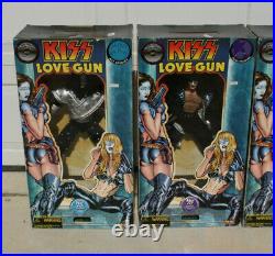 Set of 4 NOS Giant KISS Love Gun Figures 24 Tall 1998 Fun 4 All Limited Edition