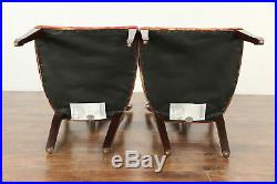 Set of 4 Shield Back Mahogany Dining Chairs, All Original, Signed Baker #30219