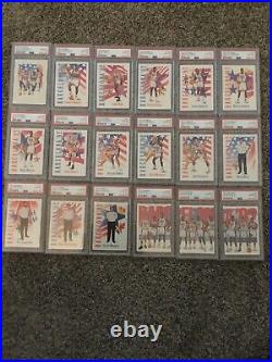 Skybox 1991 Dream Team USA Complete Set All Psa 10 (18 Card Set) Jordan Magic