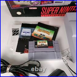Snes Super Nintendo Super Mario All Stars Set Complete Console Original Box