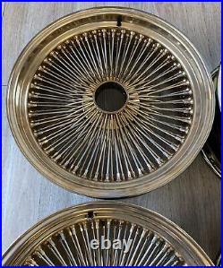 Standard 20 Original 24k All Gold Dayton Wire Wheel Set Of 4 & Knock Offs