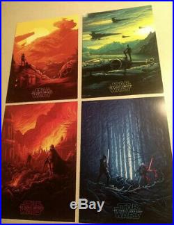 Star Wars SET 2015-2019 ALL (12) IMAX Movie Posters AMC Dan Mumford SHIPS FLAT