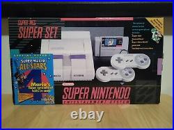 Super Nintendo SNES Console Super Set SNS-001 All Original 100% Complete