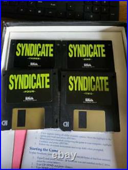 Syndicate Video Game ORIGINAL Boxed Set Game With All Disks. Amazing Condition