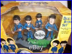 THE BEATLES McFARLANE DELUXE BOXED SET TOY MODEL ALL FIGURES BAND & CROCODILE