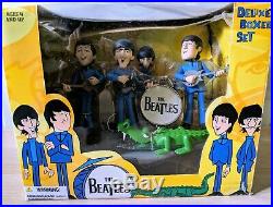 THE BEATLES McFARLANE Deluxe Boxed Set All Figures, Stage & Crocodile