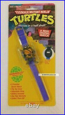 Teenage Mutant Ninja Turtles 1990 digital watch set all 4 turtles TMNT