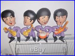 The Beatles 1966 Nems Inflatable Blow Up Dolls All 4 Set Lux Soaps Awesome