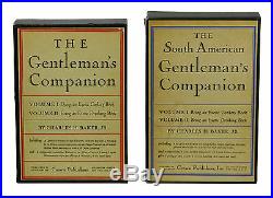 The Gentleman's Companion & South American Set All 4 SIGNED by CHARLES H BAKER