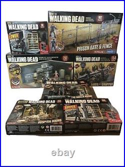 The Walking Dead Construction Building Sets Lot Of 7 Mcfarlane Toys All NIB