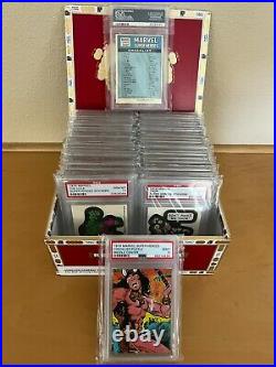 Topps Marvel 1976 Super Heroes Complete Set With 6 Variations All Psa 10 Psa 9