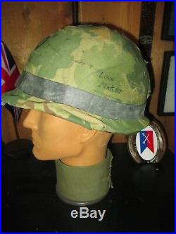 US Vietnam M1 Helmet set 1970 Graphitti cover Mitchell all original complete set