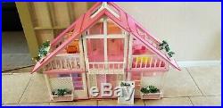 Vintag Barbie Dream House set. Horse, car, doll, furniture, all doors & windows