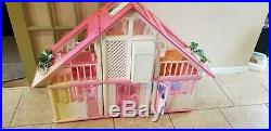 Vintag Barbie Dream House set. Horse, car, doll, furniture, all doors & windows