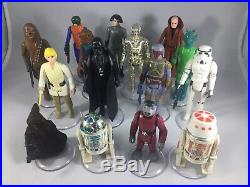 Vintage 1977 Star Wars Action Figure Set All Original Luke Darth Vader Boba Fett