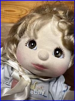 Vintage 1985 Mattel My Child Girl Doll Blonde Hair Brown Eyes