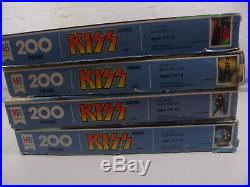 Vintage KISS Aucoin Set of all 4 1978 Milton Bradley MB Puzzles complete