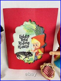 Vintage Liddle Kiddles Red Riding Hiddle Doll complete set Wolf & Basket #3546