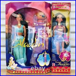 Vintage Mattel Walt Disney Aladdin Princess Jasmine Barbie Doll Set 1992-1994